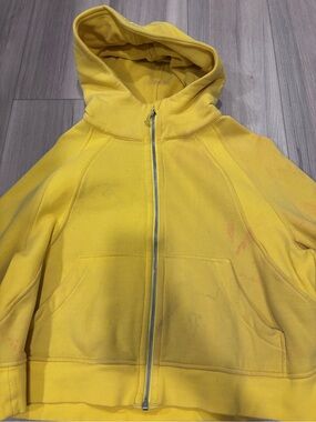 lululemon athletica Yellow Full-Zip Hooded Sweatshirt